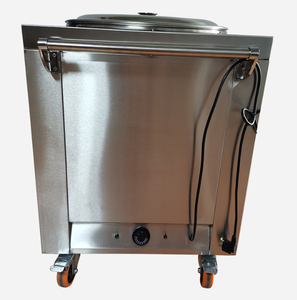 Calentador de Alimentos Eléctrico de Acero Inoxidable DFS05, Baño María, Bandeja para Buffet con 4 Recipientes de Acero Inoxidable, Capacidad de 12L - Product Image 4