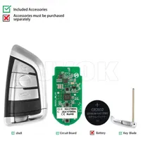 Clé intelligente universelle Autel IKEY de la dernière série, utilisable avec le programmateur de clés KM100 IM508 pour BMW/Hyundai/et plus encore