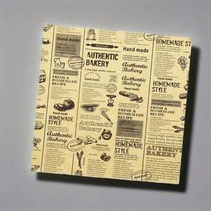 Custom Printed Sandwich Burger Greaseproof Wrapping <b>Paper</b> Food Grade Hamburger Bread Deli Grease Proof <b>Paper</b> with logo - Product Image 1