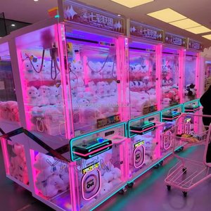 Machine à griffes d'arcade à monnayeur, boîtier métallique, distributeur de jouets et de poupées avec accepteur de billets, version anglaise - Product Image 6