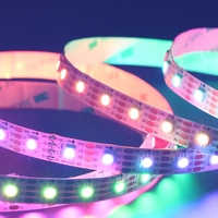 60 LED/M 5V RGB SMD5050 Smart IC HD108 65536 Niveau Transmission Plus Rapide Numérique Programmable Adressable Flexible LED Bande Lumineuse