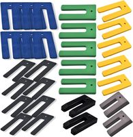 Entretoises en PP en forme de fer à cheval 35*75mm, calfeutres de fenêtre, entretoises en U pour carrelage, calfeutres en plastique en U pour le nivellement des espaces entre les fenêtres et les cadres de portes