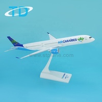 Airbus Aircaraibes A350-1000 Échelle 1:200 37cm Miniatures d'Aviation Avion à Double Moteur à Corps Large