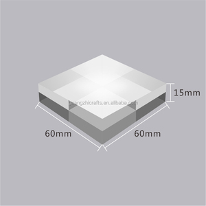 60x60x15mm Trasparente Solido Blocco di Mattoni Acrilico Plexiglass Acrilico Solido Cubi - Product Image 6