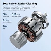 Vadrouilles électriques sans fil multifonctions 7In1 épurateur électrique télescopique long pour le nettoyage domestique piscine cuisine sol de toilette