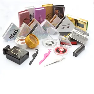 Eyelash luxury package false eyelash colorful box Original production different styles eyelashes packaging box