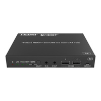 Commutateur de présentation sans couture 4x2 HDMITM/USB-C 4K60 avec HDBaseT 3.0 70m Out