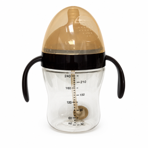 Biberon Yaya PPSU 240 ml, petit arc, col universel, anti-coliques, tétine à débit variable, sans BPA, 0-12 mois, avec poignée imprimée - Product Image 1