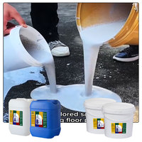 Sable coloré époxy auto-nivelant pour garage, ciment, allée, résine époxy avec 8 couleurs de sable coloré époxy, peinture pour sol