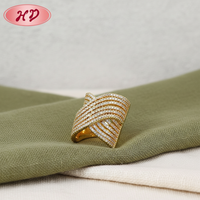 Nouvelle Bague de Mariage Indienne Jodha Akbar en Or, Dernier Design TDW pour Femme