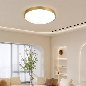 Vàng sắt PVC LED Bề mặt gắn trần ánh sáng cho phòng ngủ và phòng khách thiết kế hiện đại <span class=keywords><strong>IP55</strong></span> đánh giá - Product Image 1