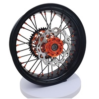 Nuevas Ruedas Supermoto de 17 Pulgadas para EXC SXF 125/250/300/350/450/500 2003-2025, Kit de Conversión de Carreras Motard, Aluminio CNC Anodizado