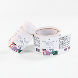 Customizable Durable Vinyl Waterproof Pharmaceutical Adhesive Sticker UV Printing Cartoon-Style Medicine <b>Packaging</b> <b>Labels</b> - Product Image 3