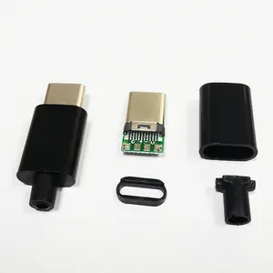 TYPE-C USB 3.1 Plug Male connector With PCB 24pin welding Data line interface DIY data cable accessories