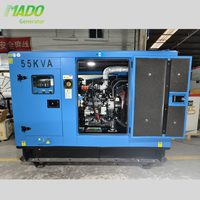 4BTA3.9-G2 para Generador Diésel Silencioso de Bastidor Abierto 55kva/25kva/50kva/75kva Grupo Electrógeno Opción ATS Monofásico 60Hz 1800 RPM 220V