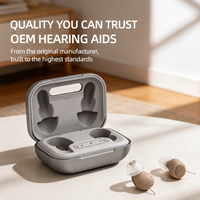 Aides auditives numériques invisibles rechargeables, fonctionnement simple, double mode pour les seniors, amplificateur sonore, fabrication OEM ODM
