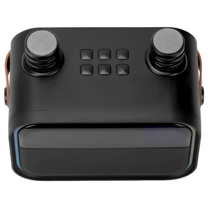 Nuovo di tendenza portatile BT 5.0 altoparlante senza fili doppio microfono <span class=keywords><strong>6</strong></span> tasti tipo C porta USB in plastica per la casa all'aperto di partito AUX supporto - Product Image 4