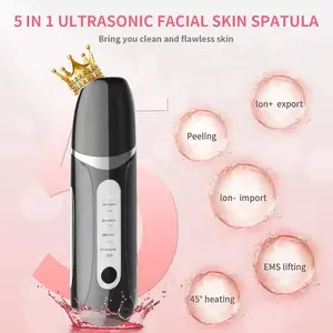 Hot Sales Skin Scrubber Ultrasonic Cleaning Beauty Instrument 600mAh Rechargeable EMS Skin Tightening Lifting Device