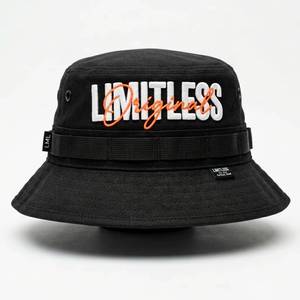 Chapeau de pêcheur professionnel de haute qualité pour la randonnée en plein air, à large bord, personnalisé avec une corde coupe-vent, chapeau seau - Product Image 1