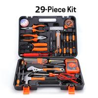 Juego de Herramientas Manuales Combinadas de 144 Piezas para Reparaciones Básicas del Hogar y Construcción General