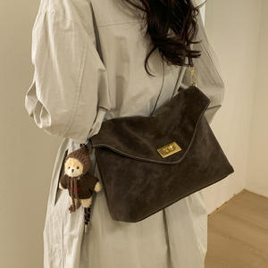 Bolsos de Marca para Mujer al por Mayor, de Gran Capacidad, de Cuero Genuino de Lujo, Bolso de Hombro, Bolso de Mano, Bolso Tote de Gamuza - Product Image 1