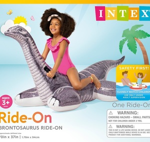 INTEX 57584 Brontosaure Flotteur gonflable pour piscine 1.78m X 94cm - Product Image 3