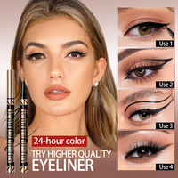 Stylo Eyeliner Liquide Professionnel Ultra Fin 0,1 mm Imperméable Haute Pigmentation Séchage Rapide pour un Maquillage Quotidien Naturel des Yeux