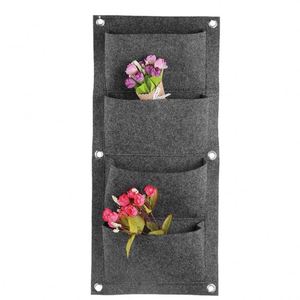 Vertical Felt Pocket Planter Flora Felt Living Wall Planter <b>Pot</b> Vertical Garden Wall Planting Bags Grow Bag for Flower - Product Image 1