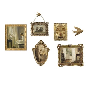 Cadre <span class=keywords><strong>photo</strong></span> en résine rétro européen, design vintage en relief, décoration de table, cadre <span class=keywords><strong>photo</strong></span> doré pour portrait - Product Image 6