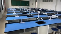 Ensemble de bureau et de chaise pour bureau d'étudiant universitaire mobilier primaire tables de classe en gros appareils de laboratoire pour l'école