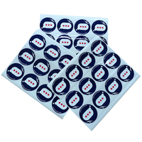 Livret d'étiquettes multicouches adhésives fortes à impression personnalisée, autocollants pliants, étiquettes double couche pour l'électronique