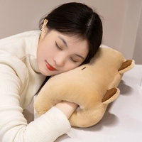 Animal en peluche Capybara chat ours lapin lapin oreiller en peluche chauffe-mains