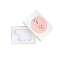 Rouleau de jade de massage du visage en quartz rose avec logo personnalisé Ensemble de grattoir Gua Sha Grattoir à gouache en pierre naturelle Rouleau de massage du visage Massager Guasha