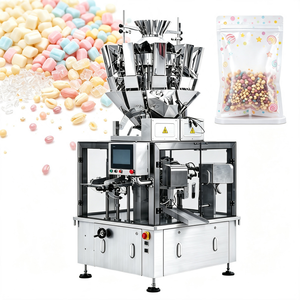 Machine d'emballage Doypack pour snacks, viande séchée, bonbons aux grains de café, aliments pour animaux de compagnie, fruits lyophilisés, noix mélangées en sachet - Product Image 1