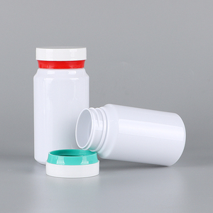 Capsule <b>Container</b> Customized white Bottle Pharmaceutical Packaging 150ml PET Plastic for Health Products with Colorful Screw Cap - Product Image 1