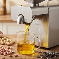 Machine d'extraction d'huile à froid automatique pour graines de ricin, noix de coco, soja, arachides – Presse à huile domestique très vendue