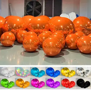 Iridescent Sphere Mirror Balls Giant Balloon Indoor Outdoor Decor Inflatable Colorful Ball Big Bubble Inflatable Mirror Balls