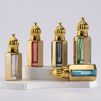 Flacon de parfum vide en verre cylindrique portable de 3 ml, 6 ml, 12 ml pour huile essentielle, sérum de soin de la peau, format voyage