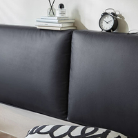 Großhandel Günstiges Trendiges Design Kingsize Modernes Verstellbares Leder-Stoffbett Massivholzrahmen Anpassbare Größe Doppelbetten