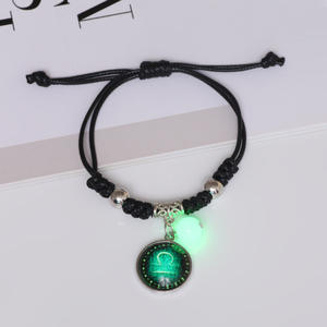Pulseras luminosas ajustables del zodiaco para mujer estudiante que brillan <span class=keywords><strong>en</strong></span> la oscuridad pareja amistad pulsera hombres mujeres brazalete <span class=keywords><strong>amor</strong></span> regalo - Product Image 4