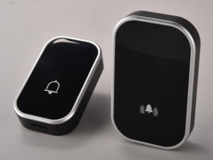 <span class=keywords><strong>Sonnette</strong></span> <span class=keywords><strong>sans</strong></span> <span class=keywords><strong>fil</strong></span> moderne et minimaliste, durable, à piles, avec un portée de transmission de 200 m et un changeur de voix - Product Image 4