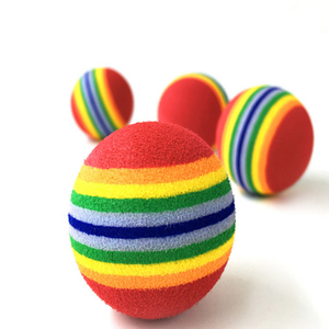 Balles de peluche en mousse EVA personnalisées de 23mm-63mm balles de peinture en caoutchouc réutilisables avec trou pour le sport de vente chaude - Product Image 5