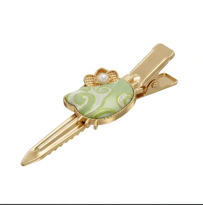 Barrette à <span class=keywords><strong>cheveux</strong></span> Shu Brocade <span class=keywords><strong>Hello</strong></span> <span class=keywords><strong>Kitty</strong></span> plaquée or, <span class=keywords><strong>pince</strong></span> à <span class=keywords><strong>cheveux</strong></span> chat mignon avec perle, accessoire capillaire élégant pour le quotidien et les cadeaux - Product Image 1