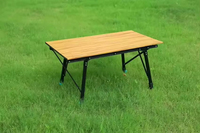 Tables de camp enroulables personnalisées Table réglable en hauteur pliable en alliage d'aluminium léger