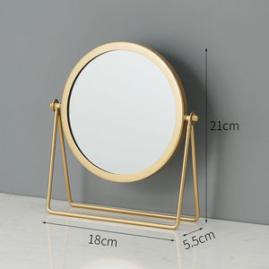 Luxury <strong>Gold</strong> Metal Desktop Stand Princess Vanity Dressing Furniture <strong>Table</strong> Make up <strong>Mirrors</strong> - Product Image 4