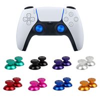 Manette de jeu 3D en métal en forme de champignon pour PS5 avec capuchon en alliage d'aluminium
