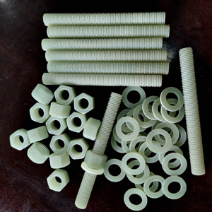 Insulation <strong>Epoxy</strong> <strong>Fiberglass</strong> Reinforced Plastic GRP Threaded Rod Screw Bolt Nut <strong>Washer</strong> - Product Image 1