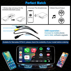 Carplay <span class=keywords><strong>Android</strong></span> <span class=keywords><strong>Auto</strong></span> Ntg4.5 Becker navegación coche jugar módulo Multimedia Kit para 2014 Mercedes Benz ML Ntg 4,5 W204 A180 W176 - Product Image 6