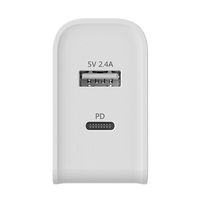 Chargeur mural PD 30W tendance 2026, adaptateur d'alimentation mobile USB A+C pour iPhone, accessoires de téléphone portable, certifié ETL FCC