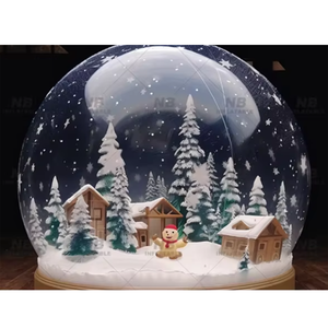 Christmas PVC <b>Inflatable</b> Snow Globe House With Bubble Feature for Outdoor Photo Booth Parties 202404 <b>Inflatable</b> Snowglobe Christ - Product Image 3